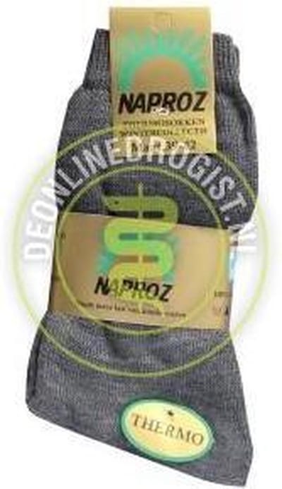 Naproz thermo sok grijs 39-42