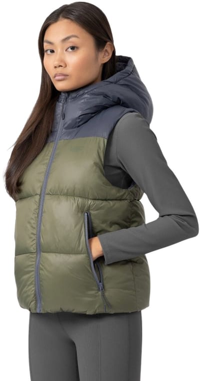 4F Vest Dames Kaki - Maat L