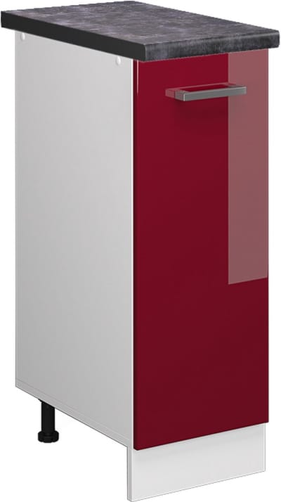 Vicco R-Line Apotheekkast – 30 cm, WB Antraciet Rode hoogglans