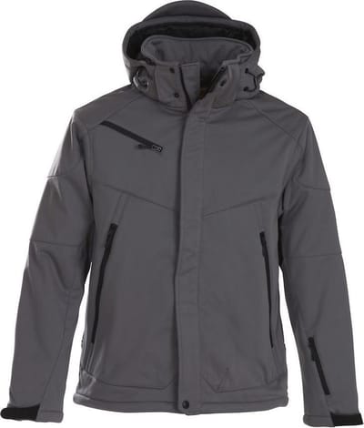 Printer JACKET SOFTSHELL SKELETON 2261035 - Staalgrijs - L