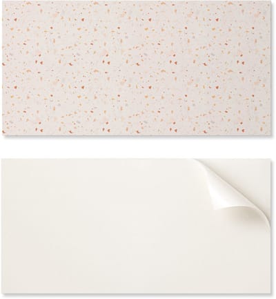 Vinyl muurposter voor hal 100x50 cm, abstract terrazzopatroon