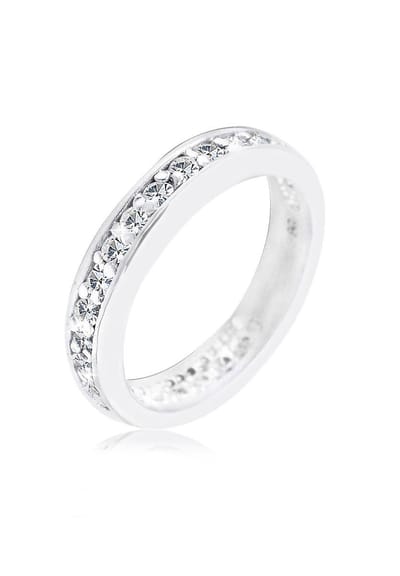 Elli - Ring - Dames verlovingssieraden met kristallen in 925 sterling zilver - Dames