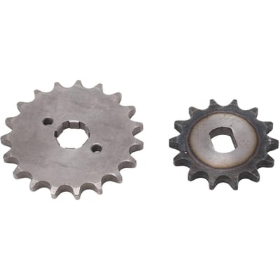 Jeu de pignons moteur 428 Acier Pignon moteur avant 19 dents Pignon de chaîne arrière H 14 dents pour 125cc 15cc 200cc 250cc Dirt gray