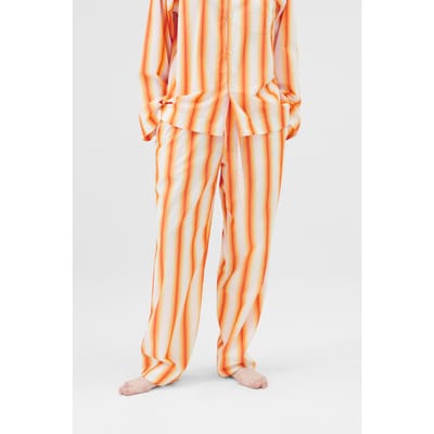 Tekla Unisex Poplin, Pyjamas Pants Orange Marquee Maat: XS | Nachtmode Outlet | Unisex | Oranje