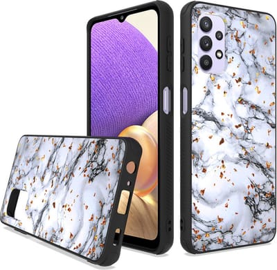 Shockbestendige Silicone Hoesje met print Geschikt voor: Samsung Galaxy A73 5G - White Marble - ZT Accessoires