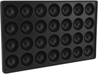 Takoyaki Pan - Appetizer Maker - Japanse Snacks Maken - 28 Gaten - 33x20cm - Zwart
