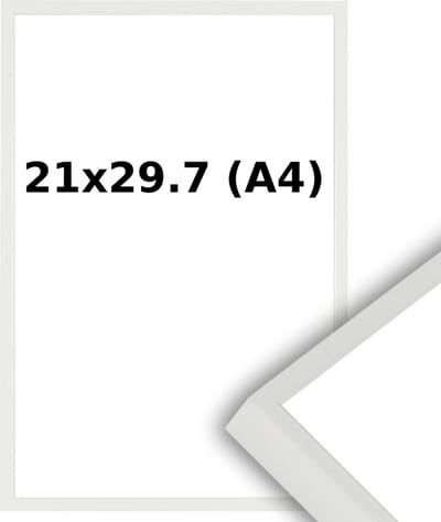 Aluminium Wissellijst A4 21x29.7 Zwart - Helder Glas - Professional