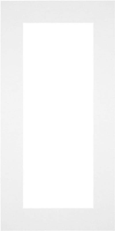 Passe-Partout Fotomaat 30x80 cm - Lijstmaat 50x100 cm - Wit - Museumkarton - Fotolijst niet inbegrepen