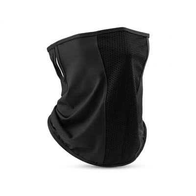 Zwarte nek warmer unisex ademend fiets masker lichtgewicht hals warmer winddicht stofdicht outdoor wandelen fietsen motor nek gaiter