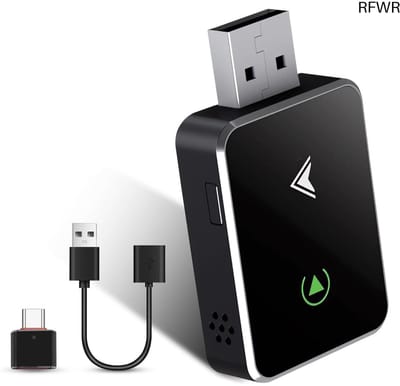 RFWR® Draadloze 2-in-1 CarPlay en Android Auto Adapter - Mini USB Stick voor Plug & Play