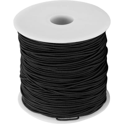 Fil élastique noir, fil de perles pour bricolage, cordon de perles pour Bracelet, fabrication de bijoux artisanaux
