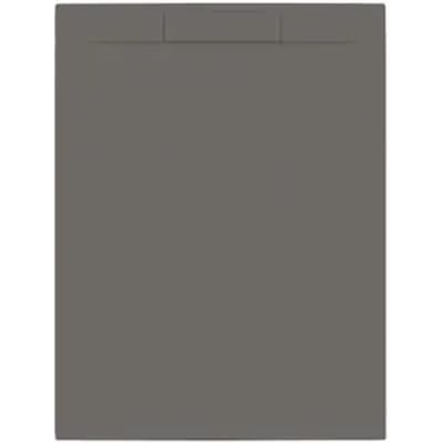 Allibert - Douchebak - Luna 120 X 90 Cm - Polybeton - Gun Metal