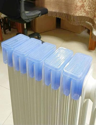 Radiator Luchtbevochtiger - Verdamper Luchtvochtiger - Gezonde Lucht - Natuurlijke Verdamping - 5 stuks - Wit