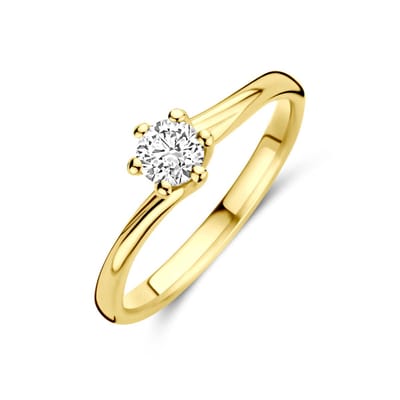 14K Geelgouden Ring Lab Grown Diamant 0.30ct G VS – 4034940