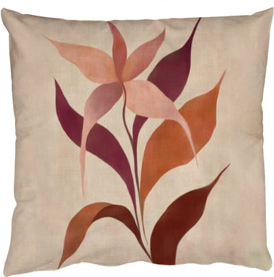Sierkussens - Kussentjes Woonkamer - 50x50 cm - Minimalistisch - Bloem - Bladeren - Beige