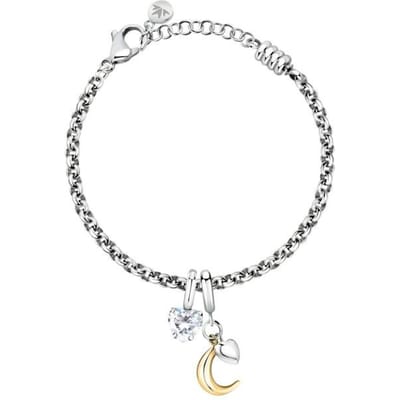 Bracelet Morellato Drops Avec Demi-Lune Dorée SCZ1375 Pour Femmes white
