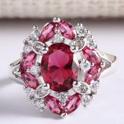 Vrouwenmode Luxe 925 Sterling Zilver Aaa Zirkoon Ring Verloving Bruiloft Cadeau Sieraden 9
