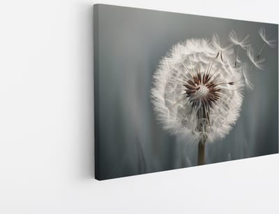 Saammp Canvas Schilderij - Abstracte Paardenbloem in Wind - Natuur - Abstract - 30x20 - Foto op canvas - Wanddecoratie - Muurdecoratie Woonkamer - Kantoor Decoratie