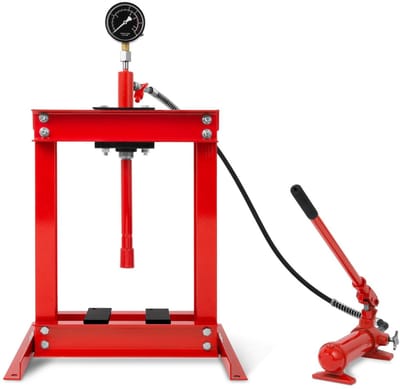 Hydraulische Werkplaatspers - Tafelpers - Persen en Drukken - Met Manometer - 6 Ton 355mm Werkhoogte