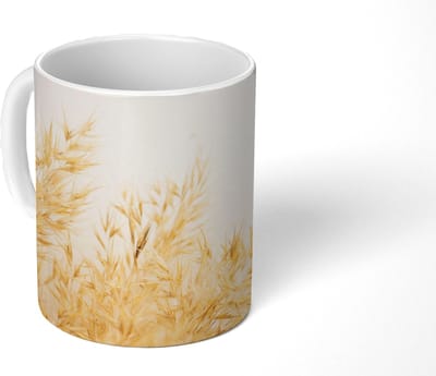 Mok - Koffiemok - Pampasgras - Zon - Gras - Mokken - 350 ML - Beker - Koffiemokken - Theemok