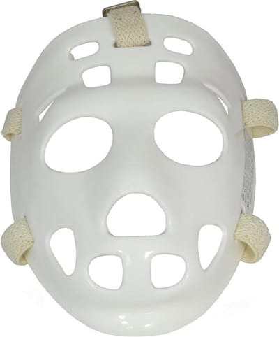 Keepersmasker - Sportmasker - Hockey Bescherming - Schokbestendig Kunststof - Eén Maat - Wit