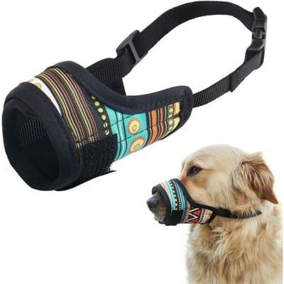 Hondenmuilkorf voor Kleine Grote Honden Verstelbaar Mesh Ademend Anti Blaffen Huisdier Mondmuilkorven voor Honden Nylon Riemen Hondenaccessoires L