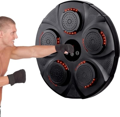 Elektronische Muziek Boksmachine - Wand Boksplaat - Thuis Fitness - Smart APP Connectie - LCD Scherm - Zwart