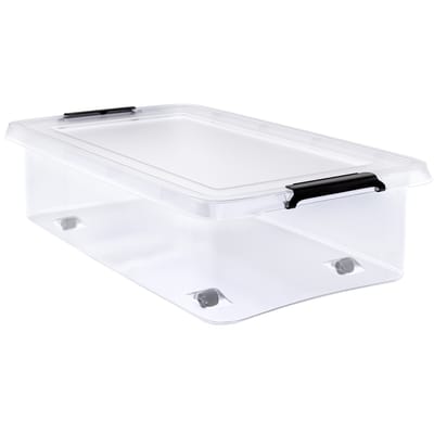 Opbergbox Deksel Transparant 60x40x17cm 30L