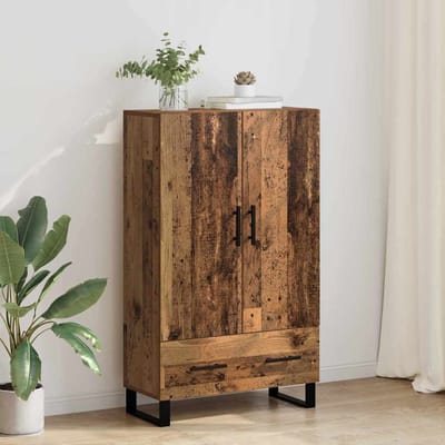 vidaXL Highboard Oud Hout 69,5 x 30 x 115 cm Bewerkt hout