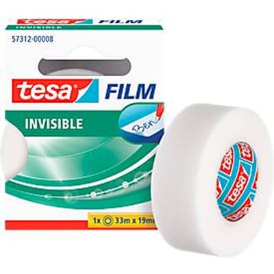 Plakband tesafilm® Invisible 33mx19mm mat transparant | | 10 stuks