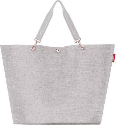 Reisenthel Shopper XL Strandtas Shopper - 35L - Twist Sky Rose Grijs