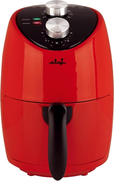 Heteluchtfriteuse - Airfryer - Gezond Koken - Olievrij - 2 Liter - Rood