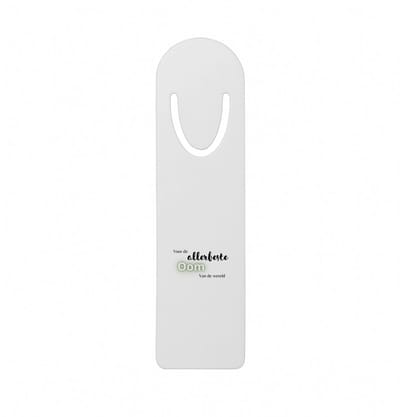Hacebo® - voor de allerbeste oom van de wereld metalen boekenlegger - Oom - de beste oom - verjaardagscadeau - verjaardag - cadeau - cadeautje voor oom - oom artikelen - kado - geschenk - gift Bladwijzer boekenleggers - 12.7 cm x 3.2cm