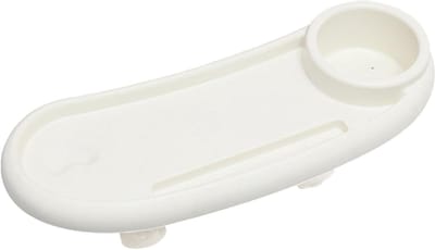 Kinderwagen Snacklade - Dienblad Bevestiging - Onderweg Organiseren - Verstelbare Bekerhouders - 44 cm Lengte - Wit