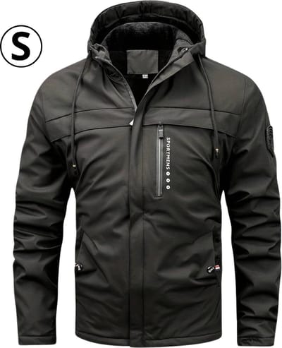 Nivard Parka Heren Winterjas - Heren - Winter - Jas - Volwassen - Zwart - Maat S