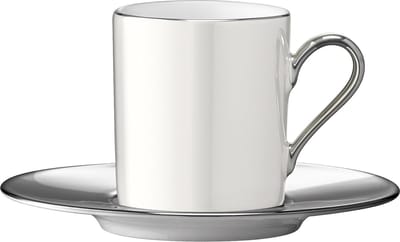 L.S.A. - Palazzo Koffiekop en Schotel 100 ml - Wit