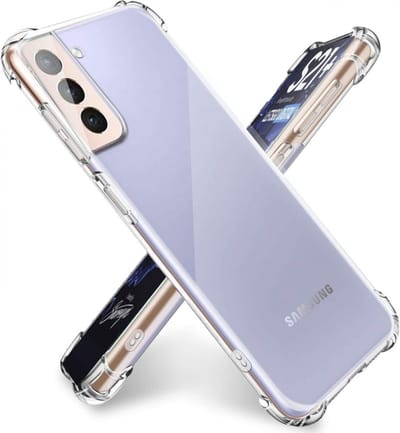 MobyDefend Hoesje - Geschikt voor Samsung Galaxy S21 - Transparante Shockproof TPU Backcover - Verstevigde Hoeken - Volledig Doorzichtig