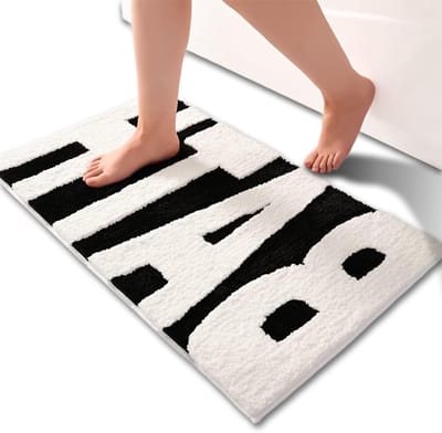 Zachte en Dikke Badmat voor Badkamer - Geluiddempende Douchemat, Wasbaar en Verwijderbaar, 40 x 60 cm