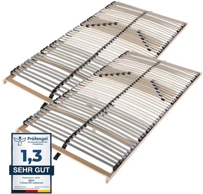 lattenbodem 180x200 (2x 90x200) - beukenhout - 42 latten - Sleepneo - bedbodem