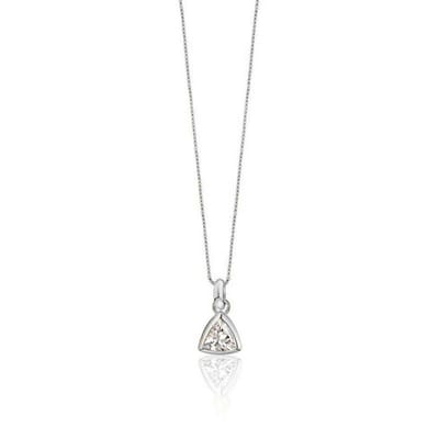 Petit Comité - Ketting Dames Geboortesteen Kristal April (Zilver) - Cadeau Dames