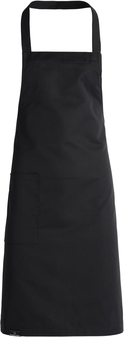 Kentaur Bib apron w. pocket 30430-152 - Black - UNI