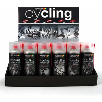 Fiets ketting smeermiddel spuitbus silicium/koolstof quartz gel en keramiek Motip (x24)