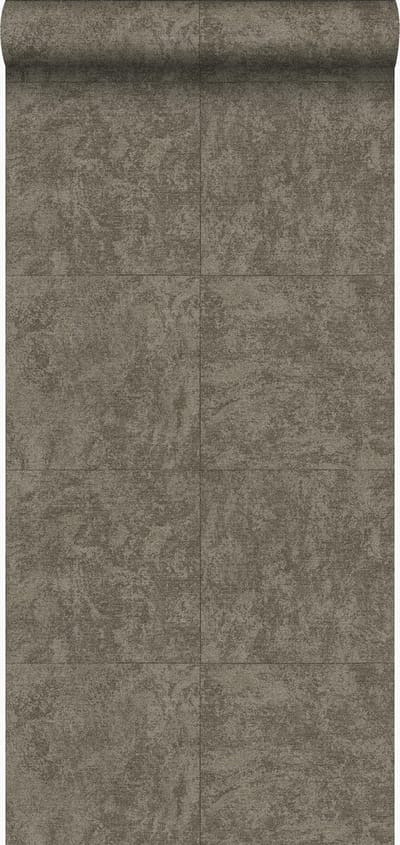 Origin Wallcoverings behang steen vergrijsd bruin - 53 cm x 10.05 m - 347411