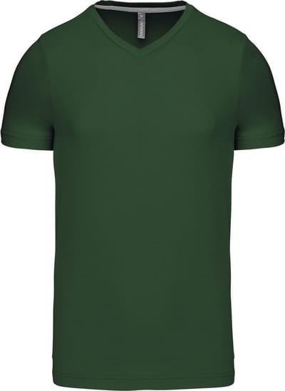 Kariban T-shirt V-hals korte mouwen K357 - Forest Green - 3XL