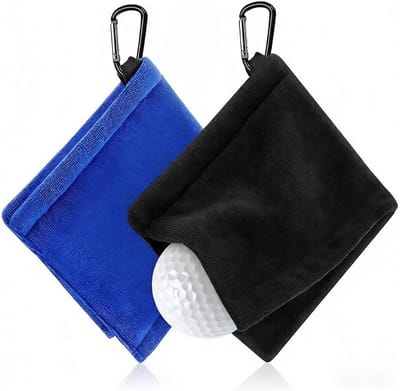 Multifunctionele microvezel golfhanddoeken met karabijnhaak - Absorberend, duurzaam en ideaal voor sport, yoga en outdoor activiteiten
