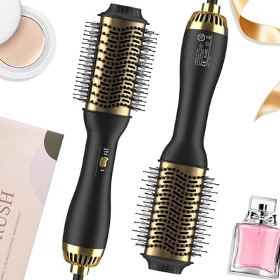 Ronde Borstel Föhn 4-in-1 Haarstyler en Volumizer voor Alle Haartypes