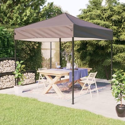Opvouwbare Partytent - Feesttent Waterdicht - Buitenfeest Bescherming - Snelle Opzet - 3x3 Meter - Taupe