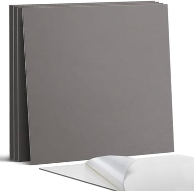 Coloray Wandpanelen Zelfklevend - Kleur grijs Zelfklevende Wandpanelen - 50 cm x 50 cm - Grijs Wandpaneel PVC - 5 stuks - Eénkleurige Wandpanelen Zelfklevend - Wandpanelen Keuken - Wandpaneel Badkamer
