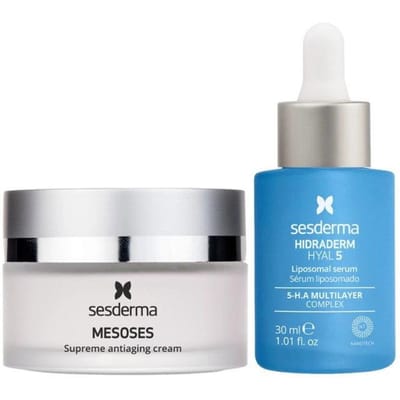 Set Sesderma: Mesoses, Anti Aging, Crème, Voor Gezicht, 50 ml + Hydraderm Hyal 5, Ultra Hydraterend, Serum, Voor Gezicht, 30 ml