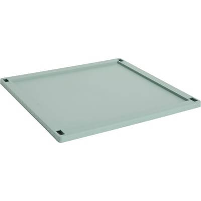 HAY Kleur deksel groot vierkant - HAYCrateSageGreen - ABS kunststof